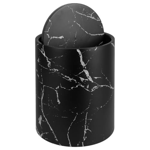 Poubelle marbrée 15l CHILDWEET haute finition design moderne pour salon et bureau chic
