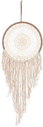 Jones Home and Gift Dream Catcher Large Cream String Dreamcatcher With Tassels