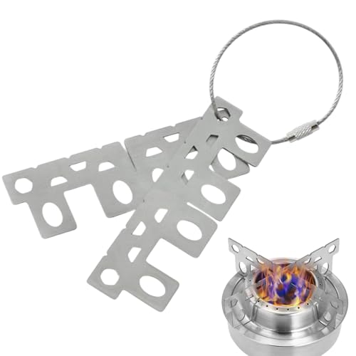 Soporte para cocina de camping, soporte de estufa de alcohol, Soporte de estufa de alcohol portátil, Burner Pot Soporta utensilios de cocina ligeros y resistentes a la temperatura para