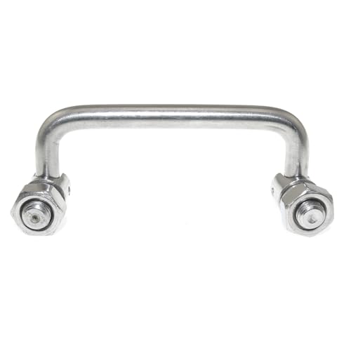 Image of 304 Stainless Steel U-Shaped Folding Metal Cabinet Handle Hole 120mm /4.7in Folding Handle Tool Box Handle