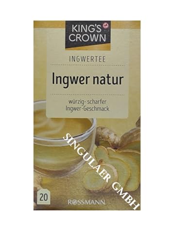 King’s Crown Ingwer natur, ein besonders würzig-scharfes Geschmackserlebnis (1x40g)