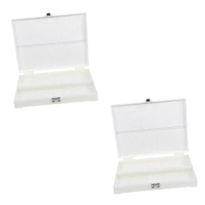 GETAJGHSD 2 Stück Objektträger Probenbox