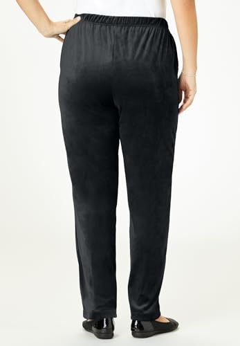 Woman Within Plus Size Velour Pant2