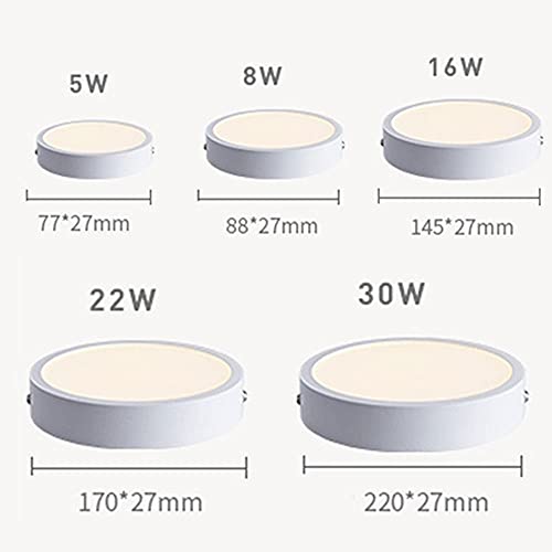 Luz cálida de techo LED para techos bajos en dormitorios y escaleras 7