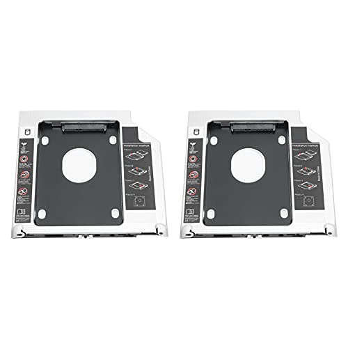 Caddy para SSD 2.5" y HDD compatible Laptop DVD 9.5mm miniatura 7