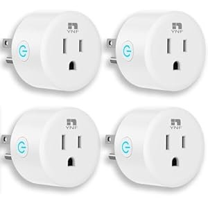 YNF Smart Plug, Simple Setup with One Voice Command, Works with Alexa Only, Voice Control, Remote Control, Timer Function, ETL Listed, Bluetooth Mesh, Alexa Echo Required (4 Pack)