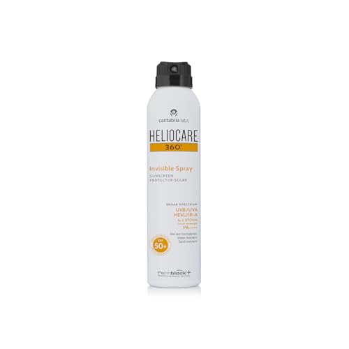 Cantabria Labs - Heliocare 360º Invisible Spray SPF 50+ - 200ml - Fotoprotección Corporal - Acabado Invisible - Resistente al Agua y Arena - Hipoalergénico