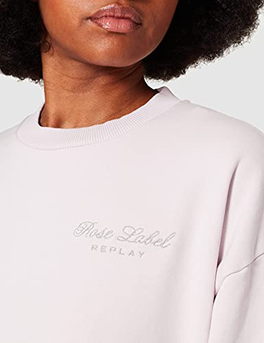 REPLAY W3616 Maglia di Tuta, 006 Lavender Pale, S