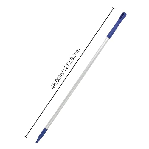 Image of SPARTA Adjustable Aluminum Broomstick, 48 inch Mop and Broom Handle Replacement with Color-Coded System for Environments with Harsh Cleaning Agents, Aluminum, 48 Inches, Blue