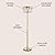 JONATHAN Y JYL9000A Elizabeth 60" Crystal/Metal LED Floor Lamp, Contemporary, Transitional, Elegant, Geometric, Office, Living Room, Family Room, Dining Room, Bedroom, Hallway, Foyer, Brass Gold/Clear