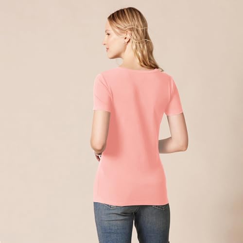 Image of Amazon Essentials Women's Regular-Fit Short-Sleeve V-Neck T-Shirt, Multipacks