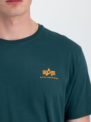 Alpha Industries Herren Backprint T, Force Green, M – Ansicht 5