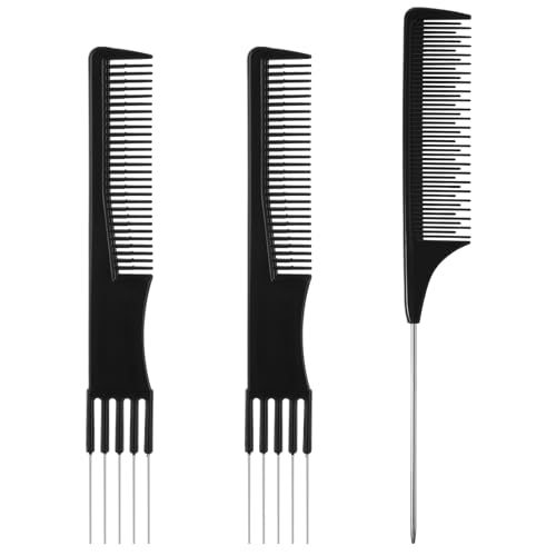 3 Peines de Peinar con Punta Metálica para Mujeres miniatura 1