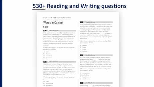 Image of Digital SAT Reading and Writing Practice Questions: (Test Prep) 530+ Practice Questions with Detailed Explanations & a Full-Length Sectional Test to Boost Your 2026-2027 SAT Score