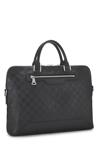 Pre-Loved Black Damier Infini Avenue Briefcase, Black2