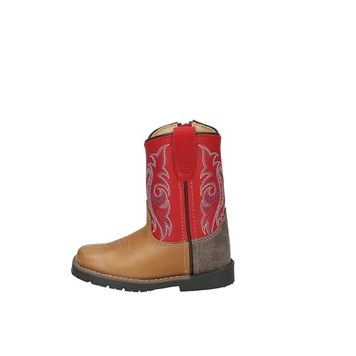 Image of Smoky Mountain Boots Toddlers' Autry Square Toe Leather Western Cowboy Boots