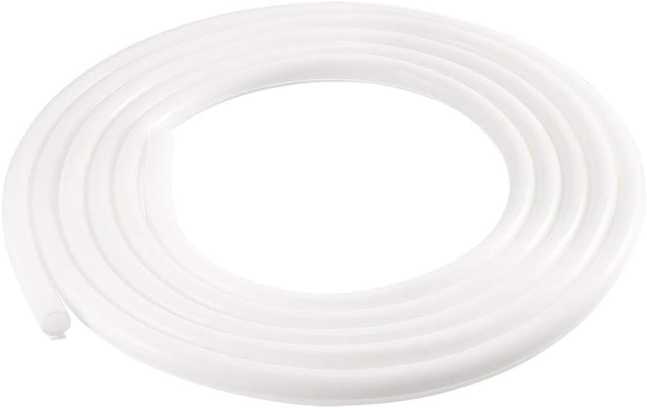 MACHSWON T-Slot Mount Window Weatherstrip Seal 7mm Bulb Bubble for 5mm Slot 5Meters Long, Bulb Type Window Weatherstrip for Home Door Window, White