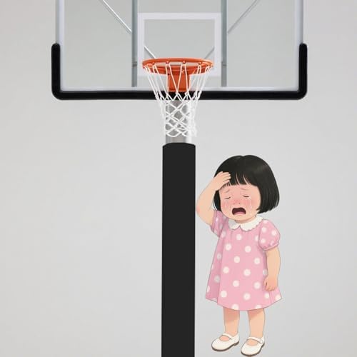 1" Thick Playground Pole Padding - Crash Mat for 3" to 10" Round Basketball Poles - Durable Wrap Around Protector for Basement & Garage (Blue, Dia-9.5"/24.1cm)