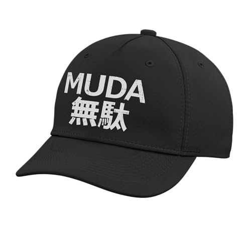 Muda Kanji Funny Japanese Manga Anime Lover Fan Otaku Gift Adjustable Printed Baseball Hat, Black