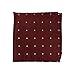 100% Woven Silk Burgundy Satin Dot Pocket Square