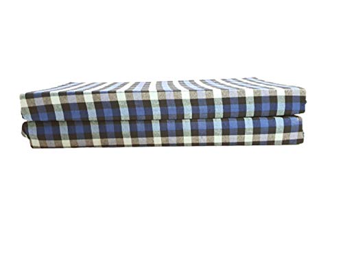 Image of ATOOTFUSION 4 Fold Single Bed Folding Pure EPE Foam Mattress for Travel, Picnic (Mattresses 2 inch Single Bed) Multicolor Light Weight Mattress ((Single Bed)(72x35x2))