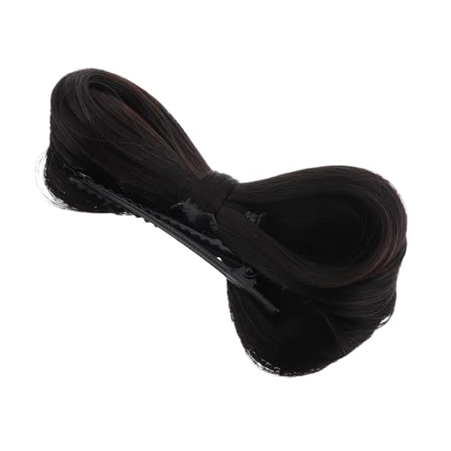 FOMIYES Classic Hanfu Style Hairpin Butterfly Bow Hair Bun Wig for Women Chinese Traditional Headpiece Accessory