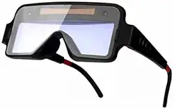 Óculos de Solda com Escurecimento Automático – Proteção Eficiente para Soldador, Lente com Ajuste Rápido à Luz, Conforto e Segurança em Trabalhos de Soldagem, Leve e Resistente, Uso Profissional