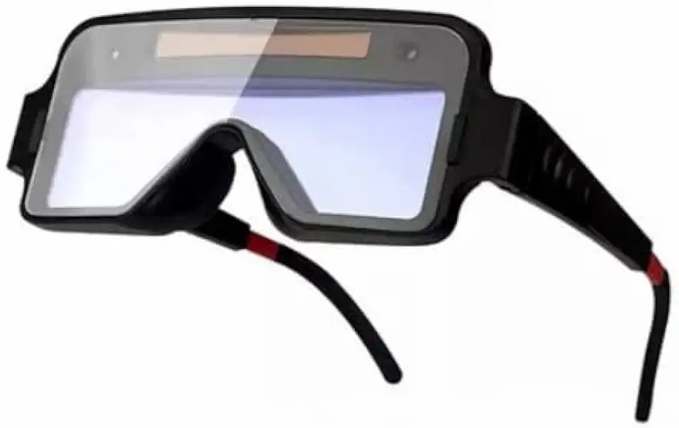 Óculos de Solda com Escurecimento Automático – Proteção Eficiente para Soldador, Lente com Ajuste Rápido à Luz, Conforto e Segurança em Trabalhos de Soldagem, Leve e Resistente, Uso Profissional