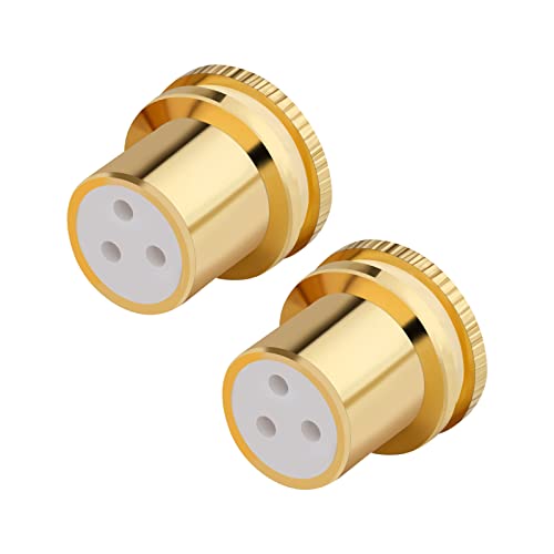 Bouchons XLR femelle de protection Monosaudio en laiton pour purifier le son de votre home cinéma