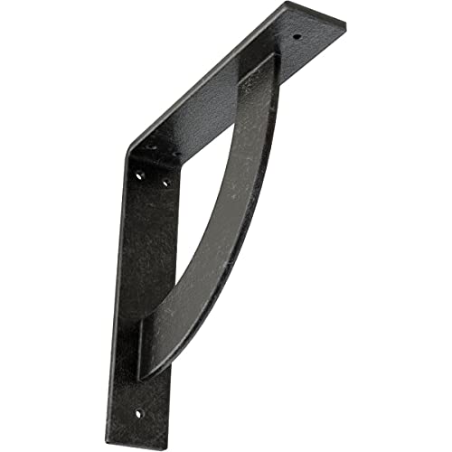 2" W x 10" D x 10" H Bulwark Steel Bracket, Antiqued Silver