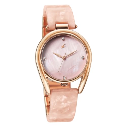 Image of Fastrack Younique 3.0 Quartz Pink Round Dial Women's Watch | Analog Display Watch | Watches for Women | Watches for Women Analog - 68052KD02