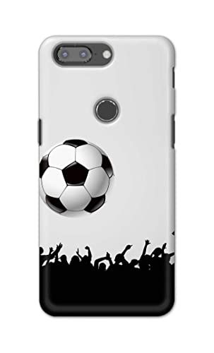Image of Printed Hard Back Cover Case for OnePlus 5T Back Cover (Football Icon) -702