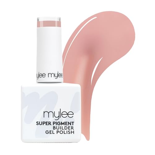 Mylee Super Pigment Builder Gel 13ml Antique Pink Intense Colour Strength & Sculpting Opaque in 2 Layers Lasts Up to 4 Weeks Vegan & Cruelty-Free Builder Gel for Strong Flawless Nails