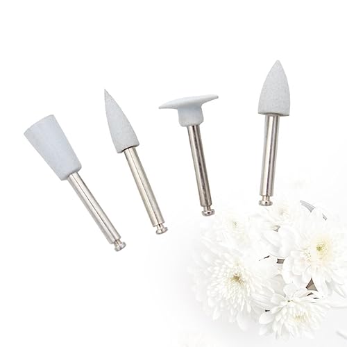 Healifty Composite Polishing Kits, 4pcs PolishingCups, PolishingBrushes, Polishing Grinding Head, Teeth Polishing Tools