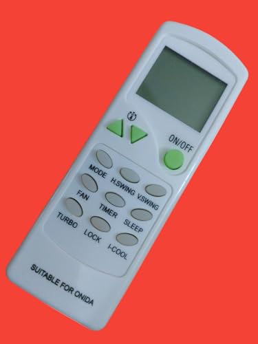 Image of Sanavya AC Remote Control - Compatible Replacement for Split & Window Air Conditioners - Replicates Genuine Remote Functions (Onida ac Remote 7c)