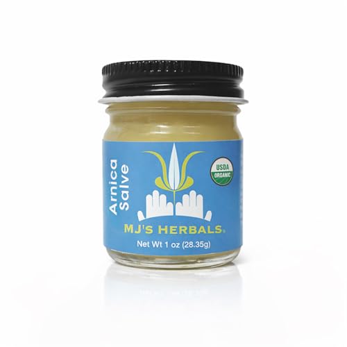 MJ's Herbals – Herbal Skin Care Ointment & Organic Moisturizing Balm for Everyday Skin Use, Versatile Skin Nourishment & Everyday Care - Arnica Salve 1 oz