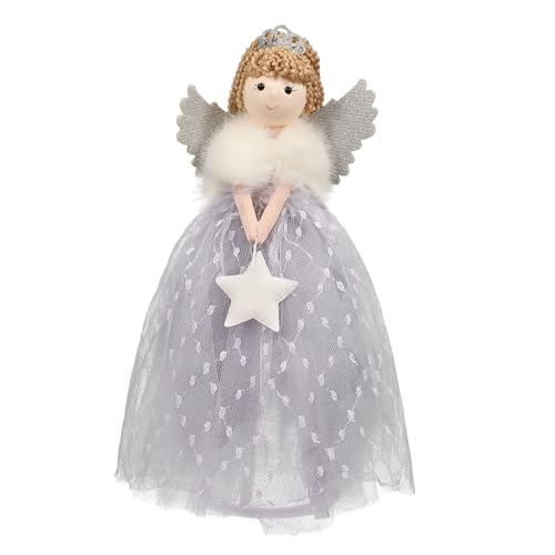 amangul Elegante figura de muñeca angelical para árbol de