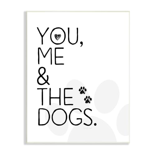 Pet Typography Love for Dog, 10 x 15 Inch Mounted Print on Wall Plaque