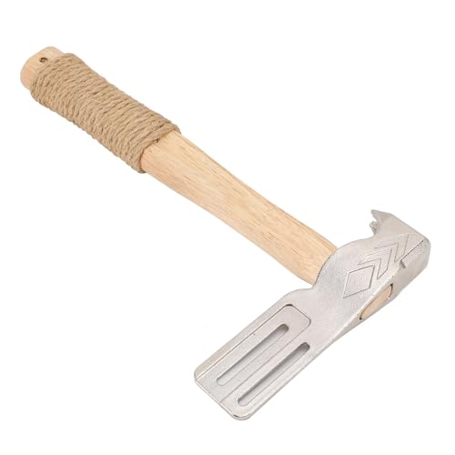 Zunate Magnetic Roofing Hatchet Hammer with Nail Holder, Multi Functional Shingle Tool with Wood Handle & Anti Slip Hemp Rope for Roof Contractors, Hacha Para Roofing Magnetic (Standard)