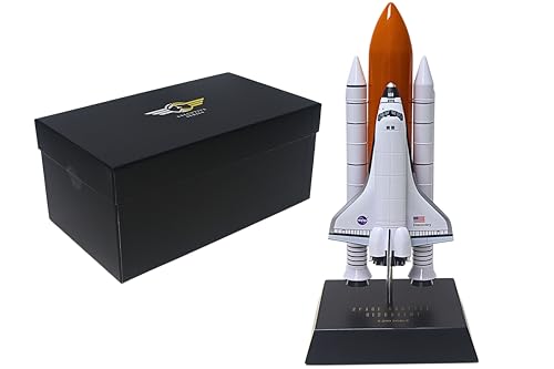 Executive Series Space Shuttle Discovery Full Stack 1/200 Scale Collectible Resin Model Collectible with Wooden Base for Ages 14+