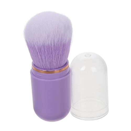 Healeved Soft Bristle Mini Retractable Makeup Brush Travel Size Blush Powder Brush Set Essential for Anywhere Beauty