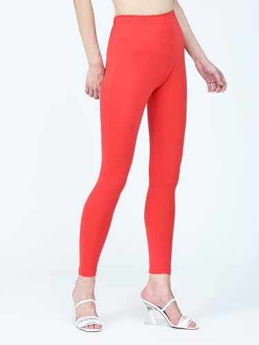 Image of Robinbosky Premium Stretchable Cotton Ankle Legging for Women | Suitable for Formal wear & Casual wear | High-End Elastic Makes The Leggings Squat Proof and Durable for Travel, Yoga, & Workout.