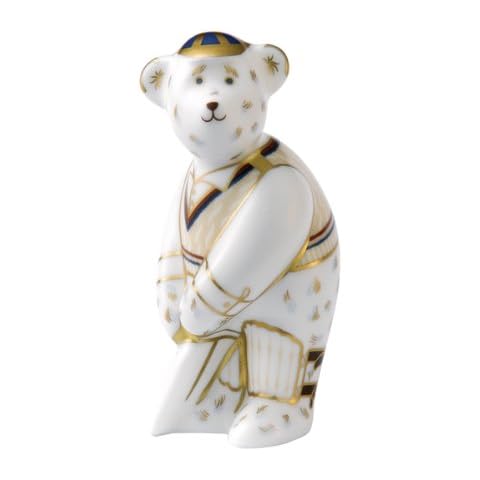 Royal Crown Derby Miniature Cricketer Bear Cover