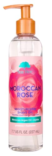 Tree Hut Moroccan Rose Moisturizing Shave Oil, Hydrating Gel-to-Oil Formula for a Smooth Shave, For All Skin Types, 7.7 fl oz