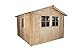 Produktbild TIMBELA Holzhaus Gartenhaus M375A+M375AG - Gartenschuppen Holz mit Boden Imprägnierte B316xL318xH244 cm/ 8.3 m2 Lagerschuppen für Garten - Fahrrad Schuppen - Wasserfestes Dach