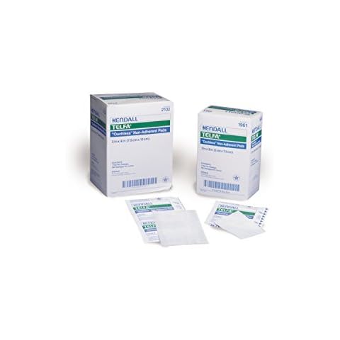 TELFA Dressing Wound LF Sterile Gauze 3x4" White Non-Adhesive 50 Per Box Part No. 1050 Cover