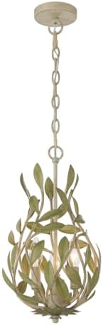 Crystorama Broche 9'' Champagne Green Tea Chandelier