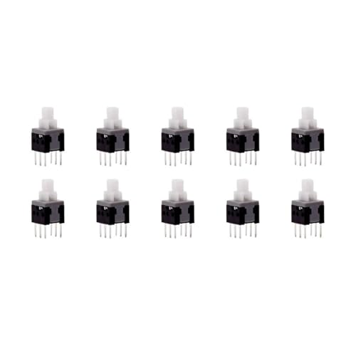 Mini botón pulsador táctil de enclavamiento de 5,8 x 5,8 mm interruptor autoblocante 6 pines