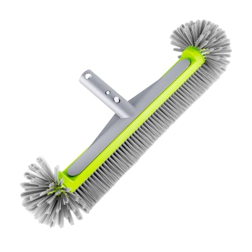 Sumvvur Runde Poolbürste 45cm Poolbürste für Wand und Fliesen Poolbesen mit Starken Borsten (Ohne Teleskopstange)