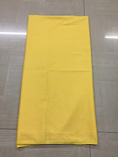 Image of BKRKJ Women's Lizibizi Cotton Unstitched Dress Material Plain Fabric by Meter for Sewing Suit,Salwar,Blouse,Shirt,Kurta,Pyjama,Pathani,Kameez,Chudidar,Patiyala (Yellow 6, 3 Meter)